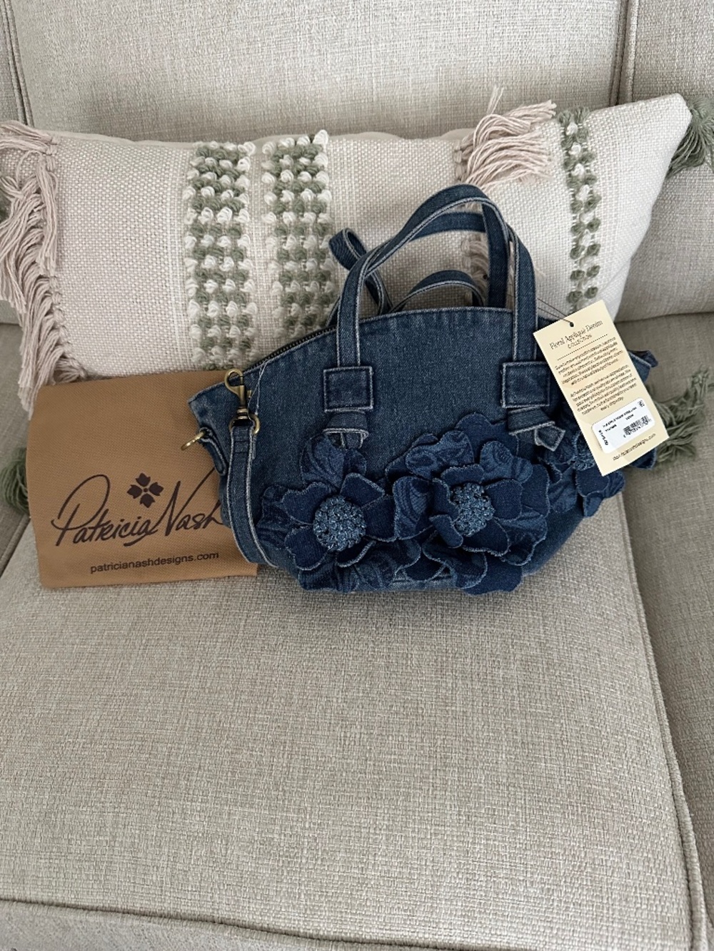 Patricia Nash denim bag